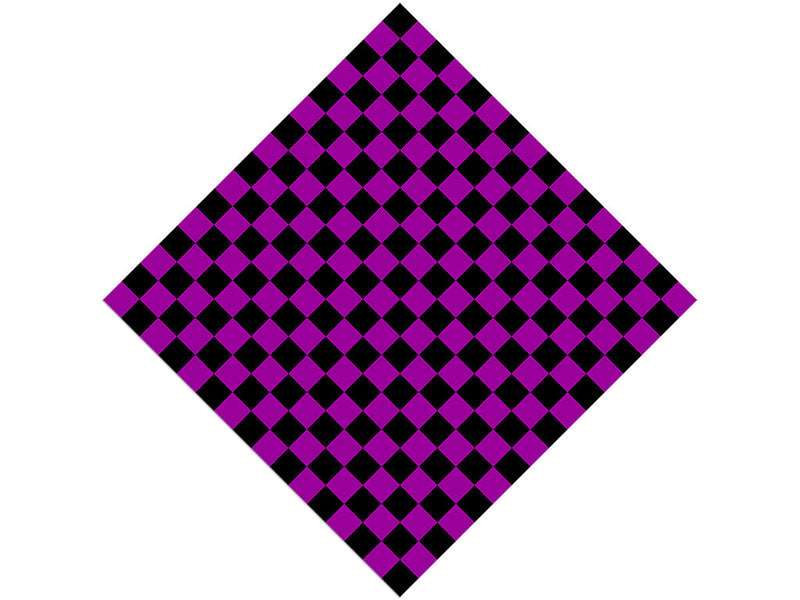 Purple Checkered Vinyl Wrap Pattern