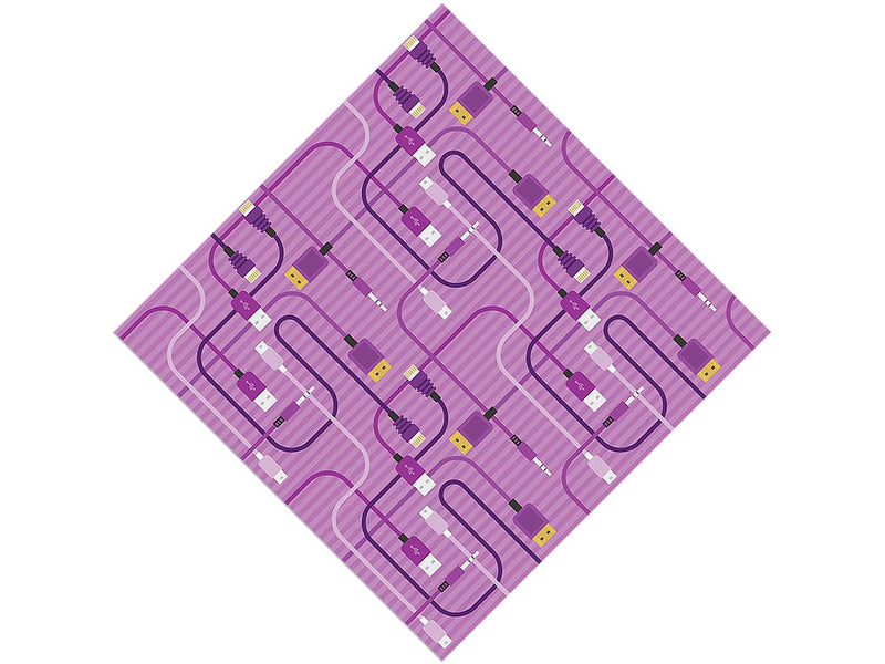 Purple Cords Technology Vinyl Wrap Pattern~Rwraps Series 914 Digitally Printed Vinyl Wrap~0
