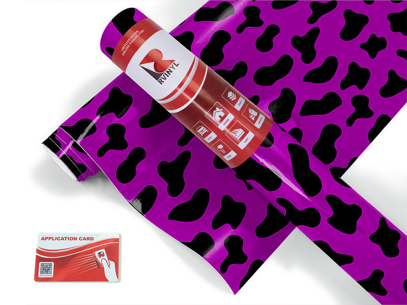 purple cow animal print Craft Vinyl Roll