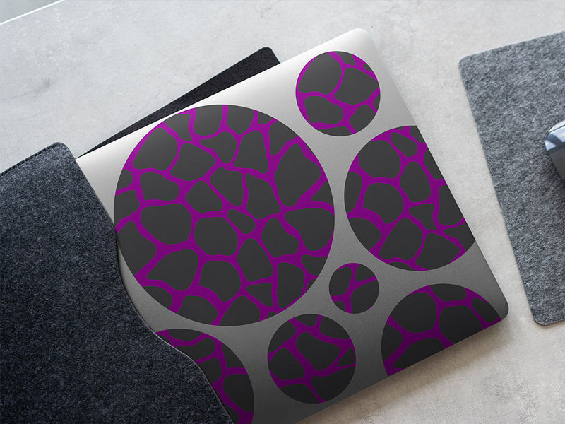 purple giraffe animal print DIY Laptop Stickers