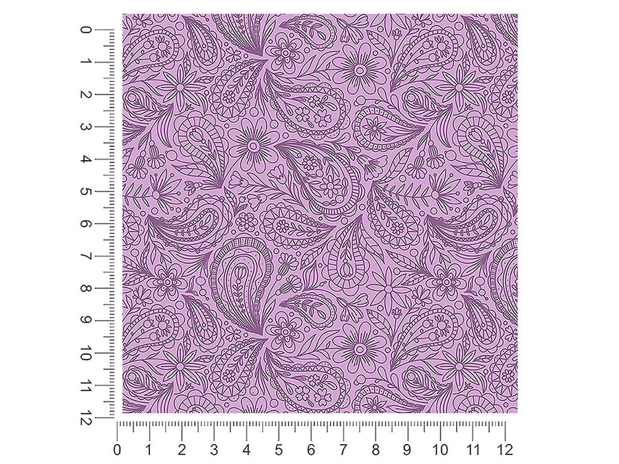 purple haze paisley 1ft x 1ft Craft Sheets
