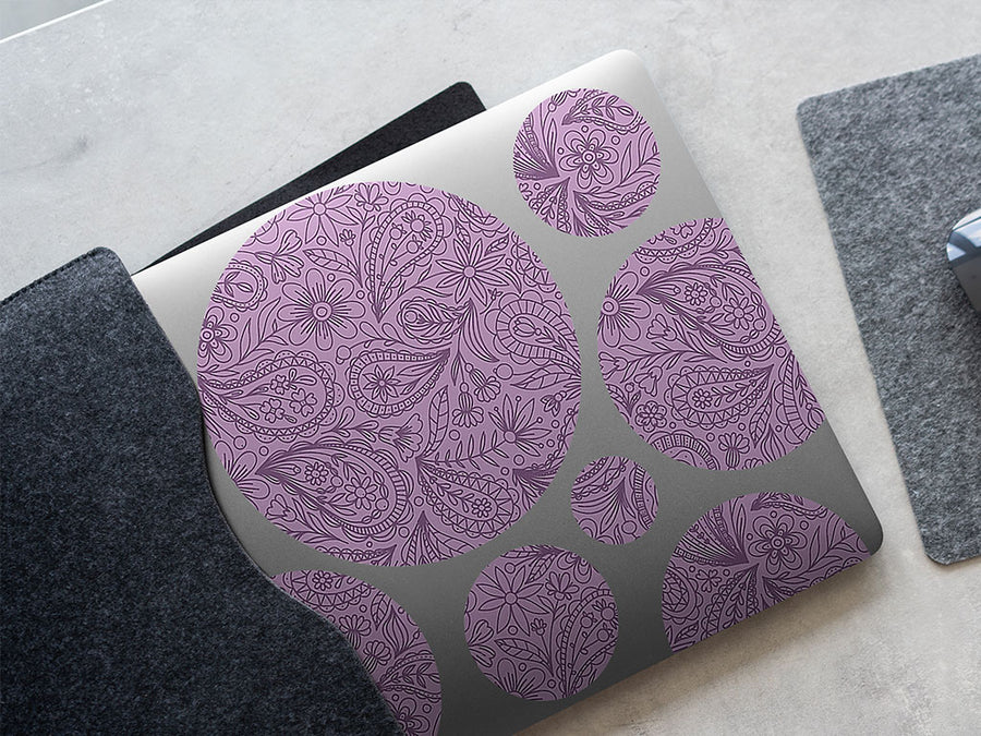 purple haze paisley DIY Laptop Stickers