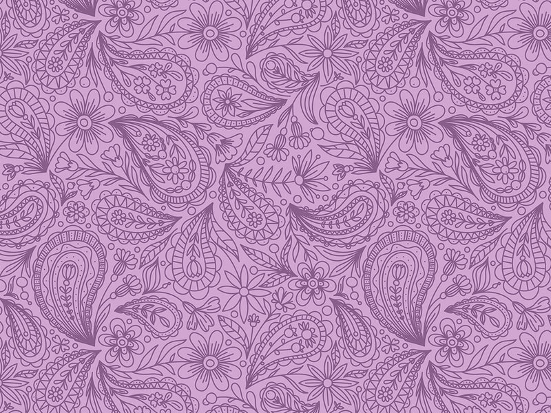Purple Haze Paisley Vinyl Wrap Pattern~Rwraps Series 914 Digitally Printed Vinyl Wrap~0