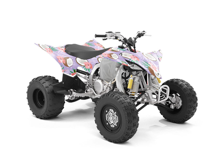 Purple Hibiscus Fruit ATV Wrapping Vinyl
