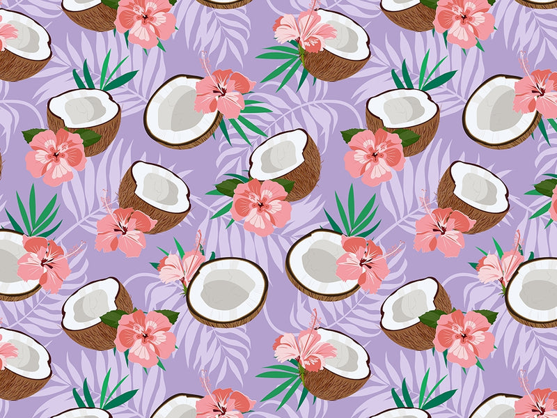 Purple Hibiscus Fruit Vinyl Wrap Pattern~Rwraps Series 914 Digitally Printed Vinyl Wrap~0