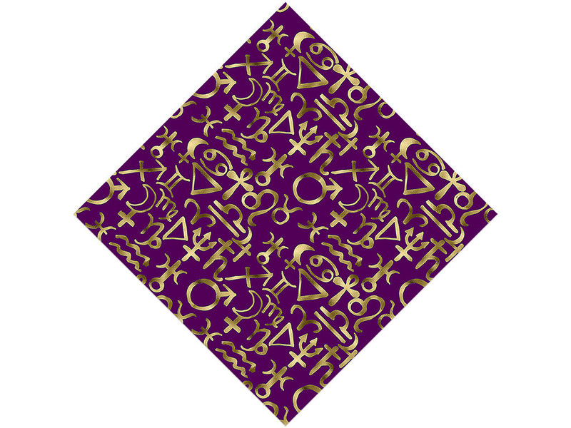 Purple Horoscopes Astrology Vinyl Wrap Pattern