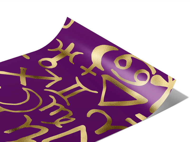 Purple Horoscopes Astrology Vinyl Wraps~Rwraps Series 914 Digitally Printed Vinyl Wrap~0
