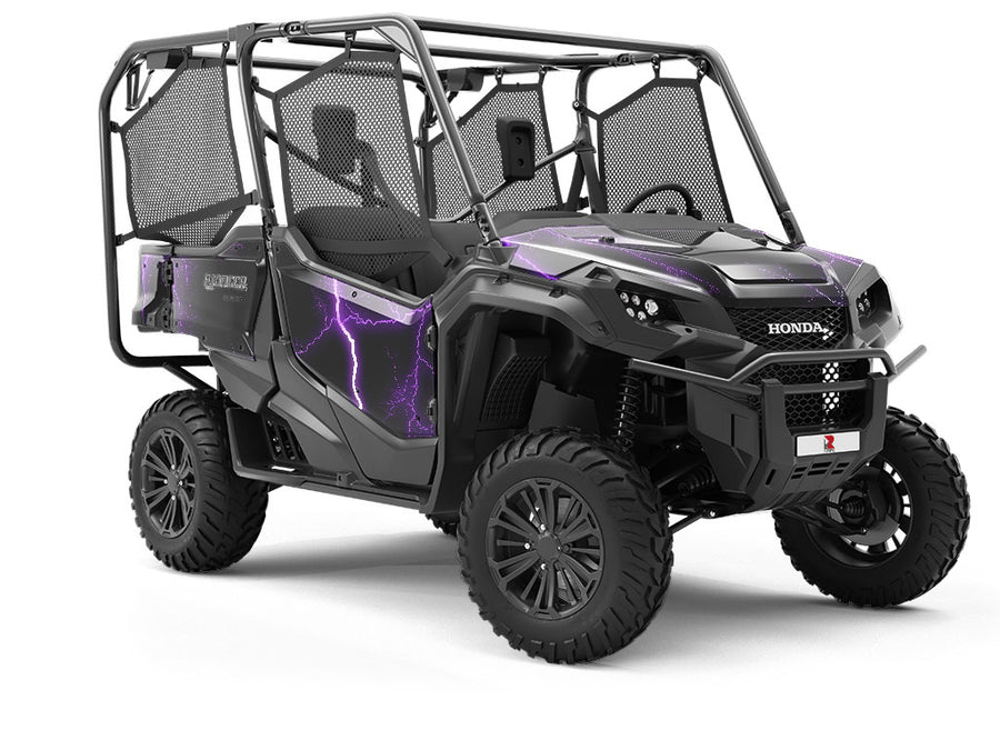 Purple Lightning Utility Vehicle Vinyl Wrap