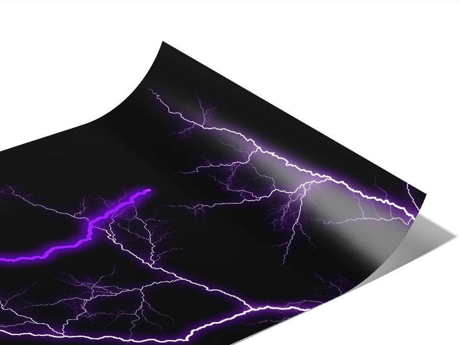 Purple Lightning Vinyl Wraps~Rwraps Series 914 Digitally Printed Vinyl Wrap~1