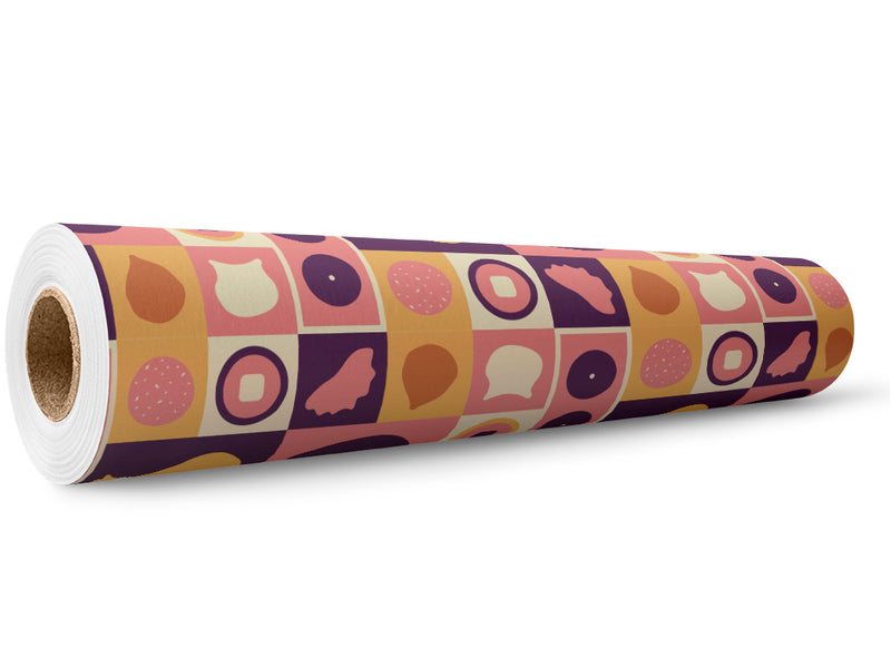 Purple Menu Food Wrap Film Wholesale Roll~Rwraps Series 914 Digitally Printed Vinyl Roll~5