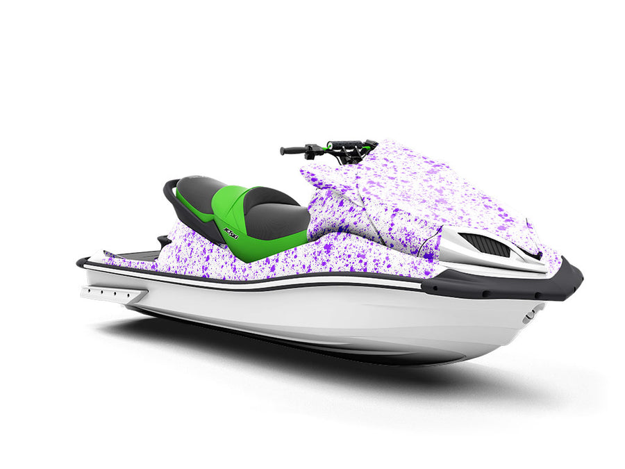 Purple Overload Paint Splatter Jet Ski Vinyl Customized Wrap