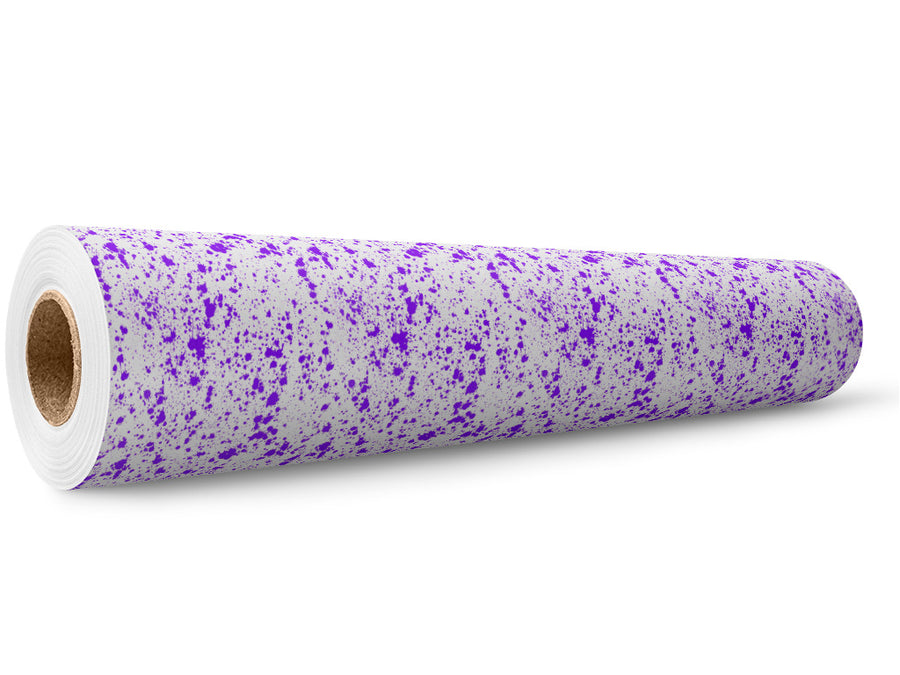 Purple Overload Paint Splatter Wrap Film Wholesale Roll~Rwraps Series 914 Digitally Printed Vinyl Roll~5