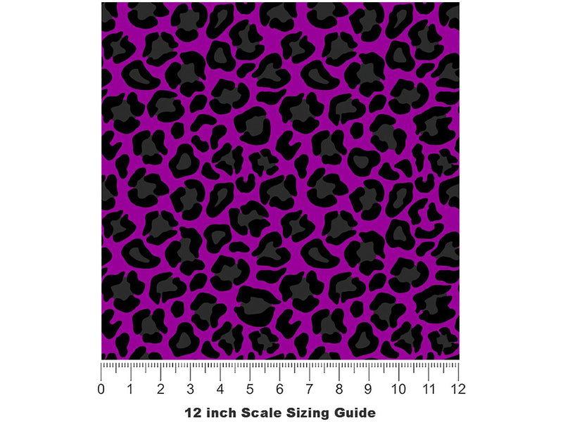Purple Panther Vinyl Film Pattern Size 12 inch Scale~Rwraps Purple Panther Sizing Chart~3