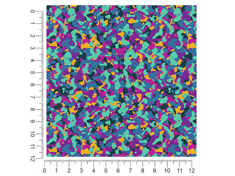 purple shower camouflage 1ft x 1ft Craft Sheets