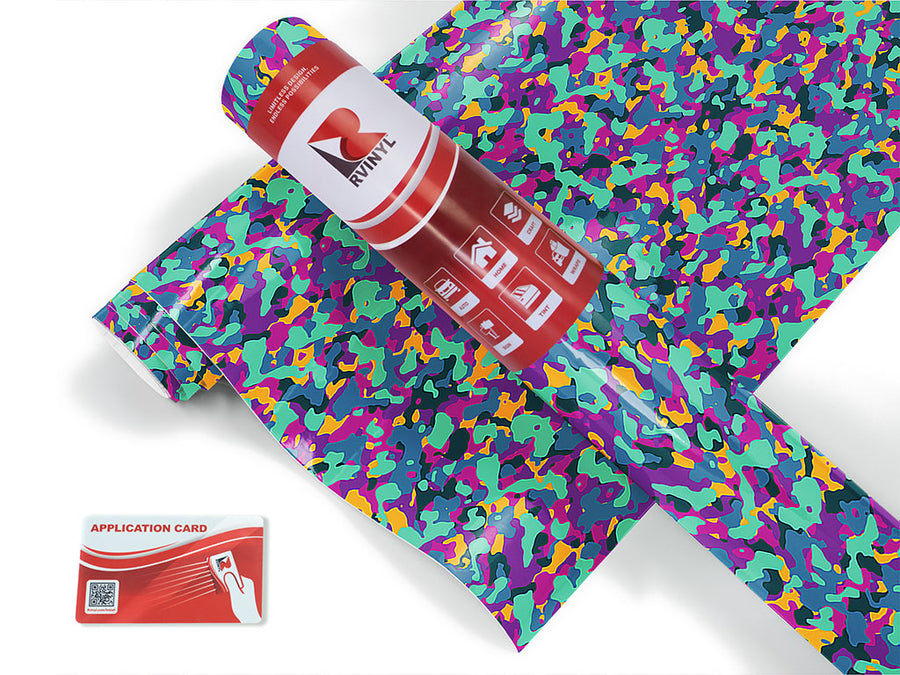 purple shower camouflage Craft Vinyl Roll