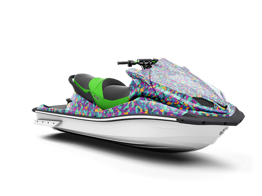 Purple Shower Camouflage Jet Ski Vinyl Customized Wrap