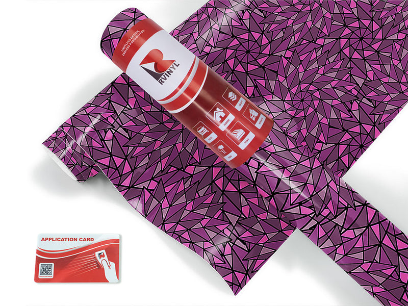 purple star stained glass Craft Vinyl Roll