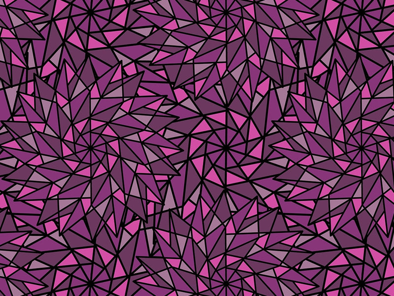 Purple Star Stained Glass Vinyl Wrap Pattern~Rwraps Series 914 Digitally Printed Vinyl Wrap~0