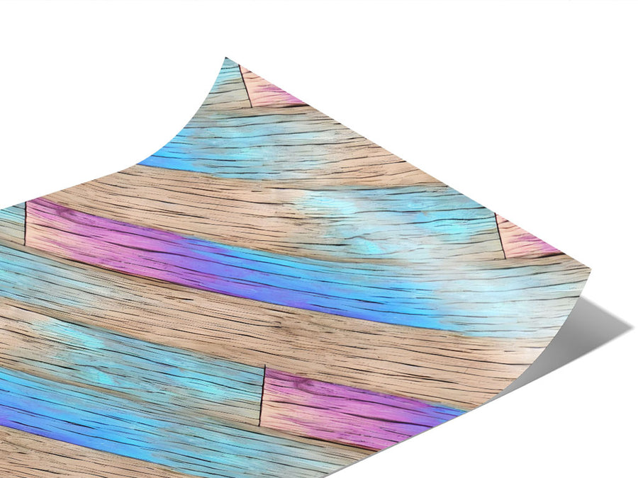 Purple Streaks Wooden Parquet Vinyl Wraps~Rwraps Series 914 Digitally Printed Vinyl Wrap~1