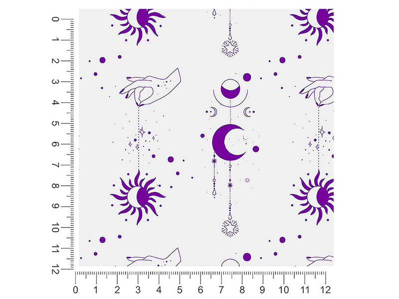 purple suns astrology 1ft x 1ft Craft Sheets