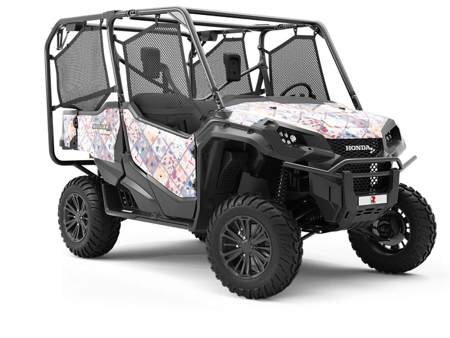 Purple Tile Utility Vehicle Vinyl Wrap