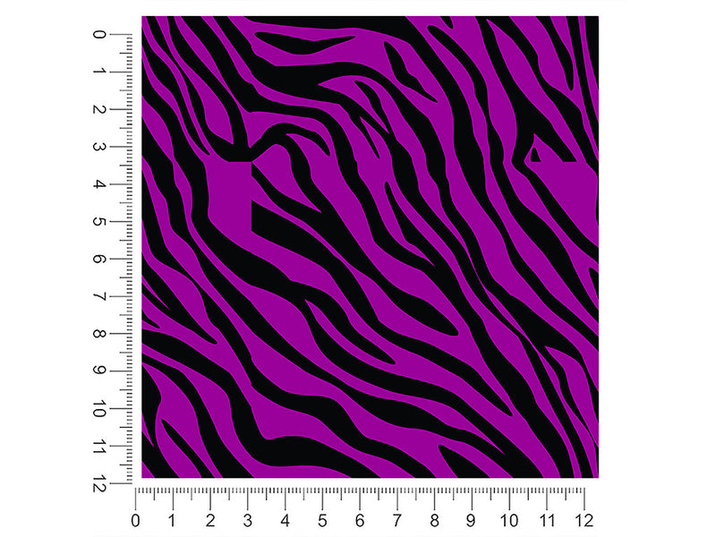 purple tiger animal print 1ft x 1ft Craft Sheets