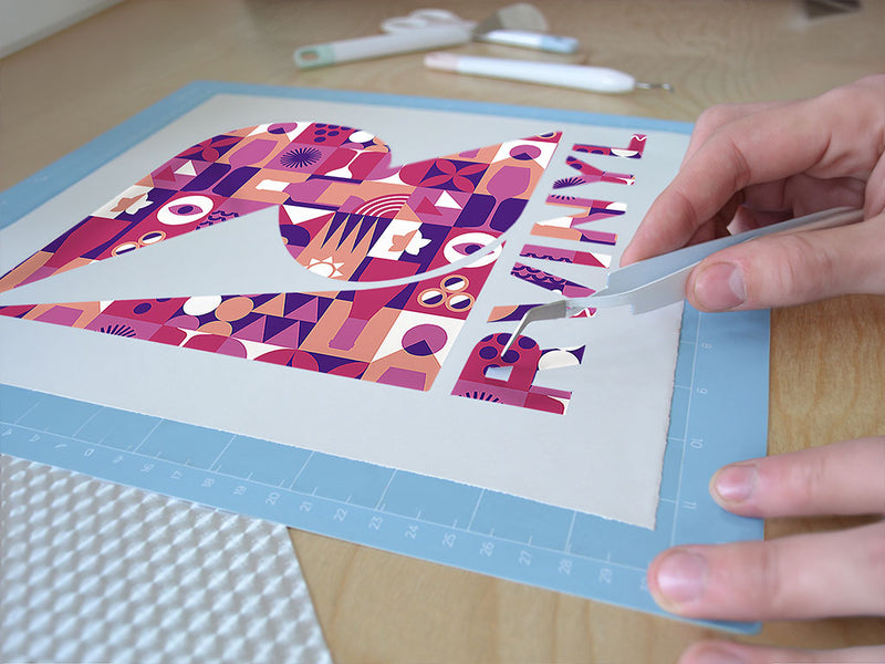 purple wine mosaic Easy Weed Craft Vinyl