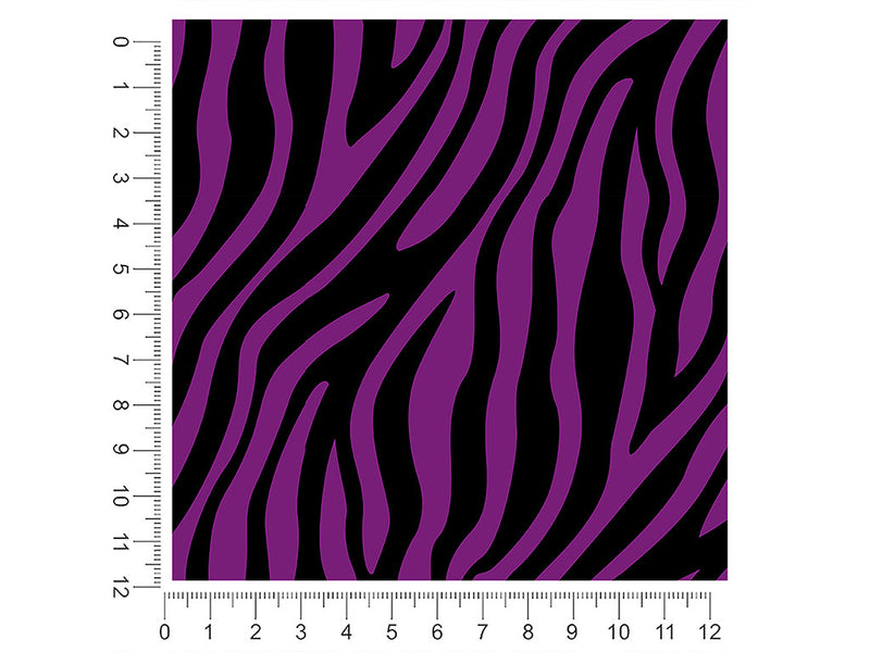 purple zebra animal print 1ft x 1ft Craft Sheets