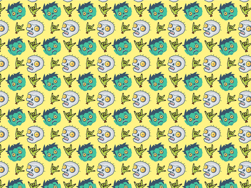 Pushing Daisies Zombie Vinyl Wrap Pattern~Rwraps Series 914 Digitally Printed Vinyl Wrap~0