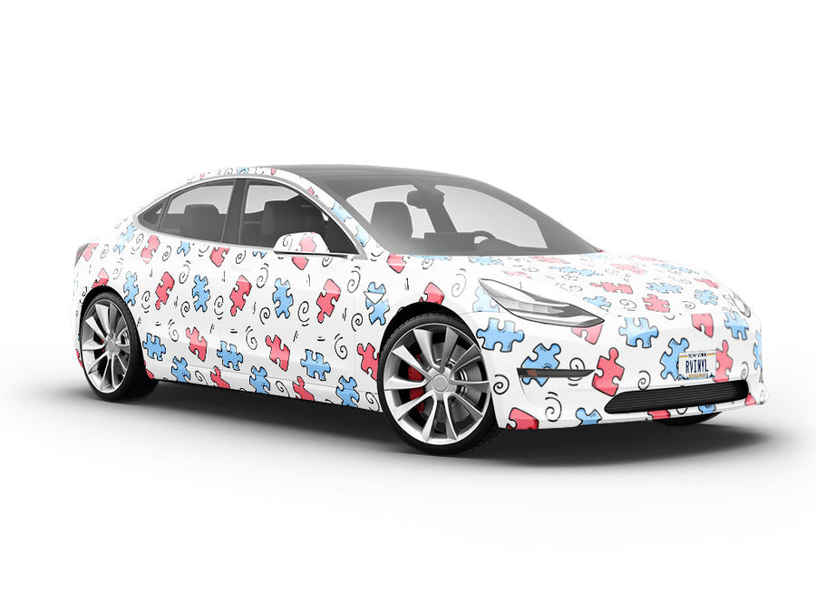 Puzzle Pastels Hobby Vehicle Vinyl Wrap