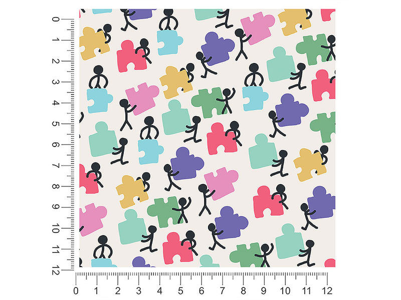 puzzle teamwork hobby 1ft x 1ft Craft Sheets