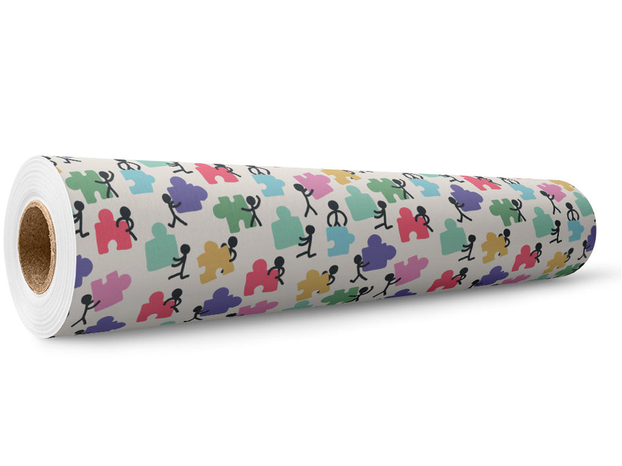 Puzzle Teamwork Hobby Wrap Film Wholesale Roll~Rwraps Series 914 Digitally Printed Vinyl Roll~5