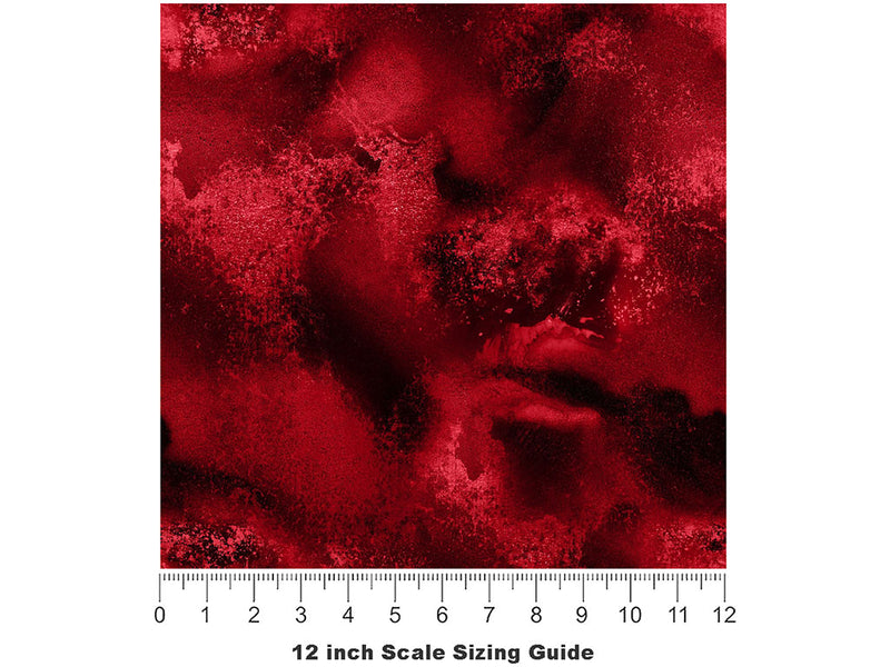 Pyrope Comb Gemstone Vinyl Film Pattern Size 12 inch Scale~Rwraps Pyrope Comb Gemstone Sizing Chart~2