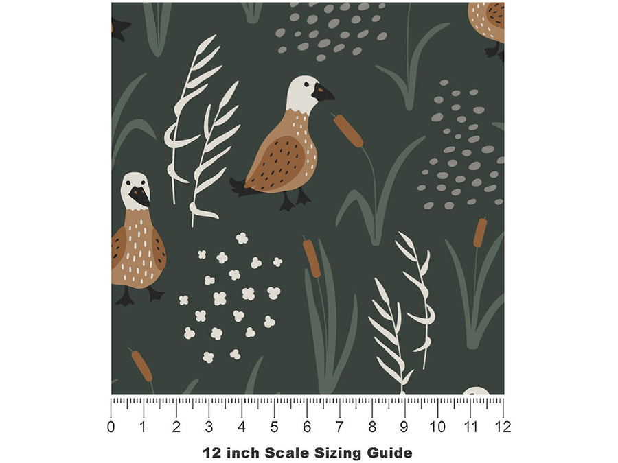 Quack Attack Birds Vinyl Film Pattern Size 12 inch Scale~Rwraps Quack Attack Birds Sizing Chart~2