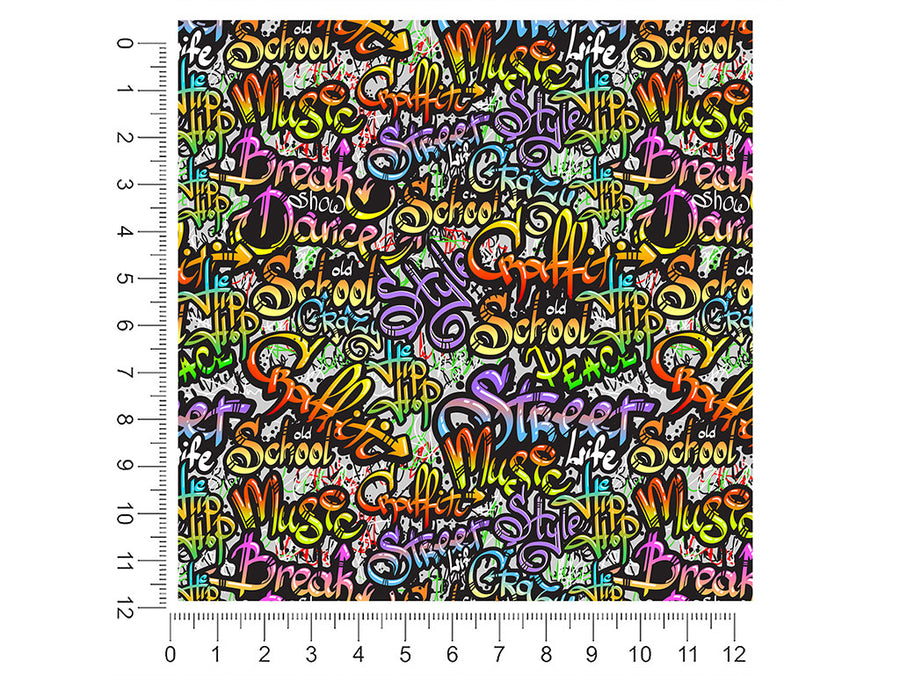 quick throwies graffiti 1ft x 1ft Craft Sheets