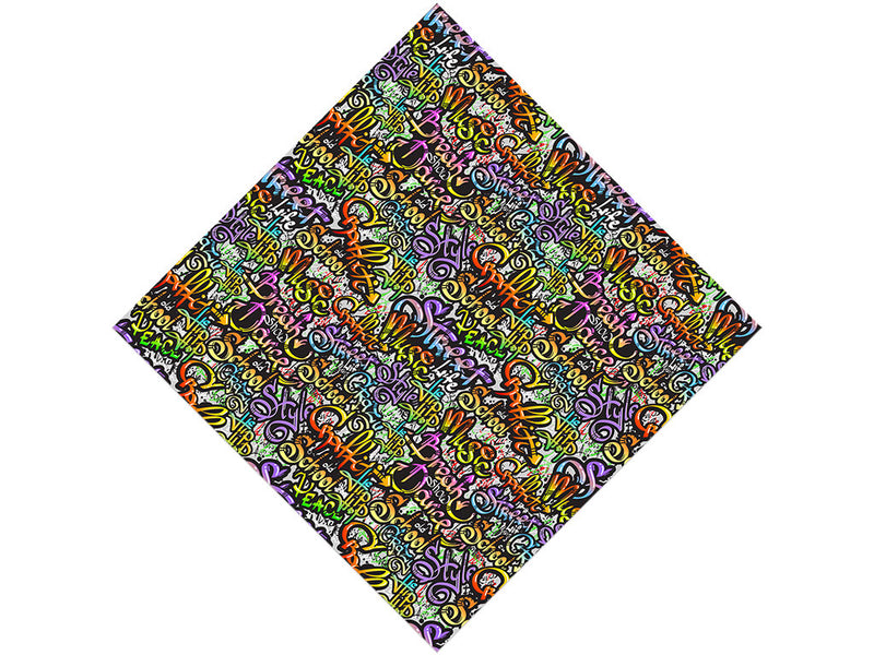 Quick Throwies Graffiti Vinyl Wrap Pattern