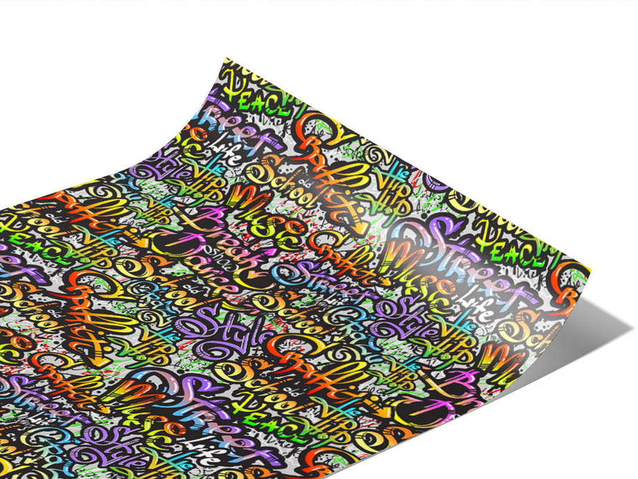 Quick Throwies Graffiti Vinyl Wraps~Rwraps Series 914 Digitally Printed Vinyl Wrap~0