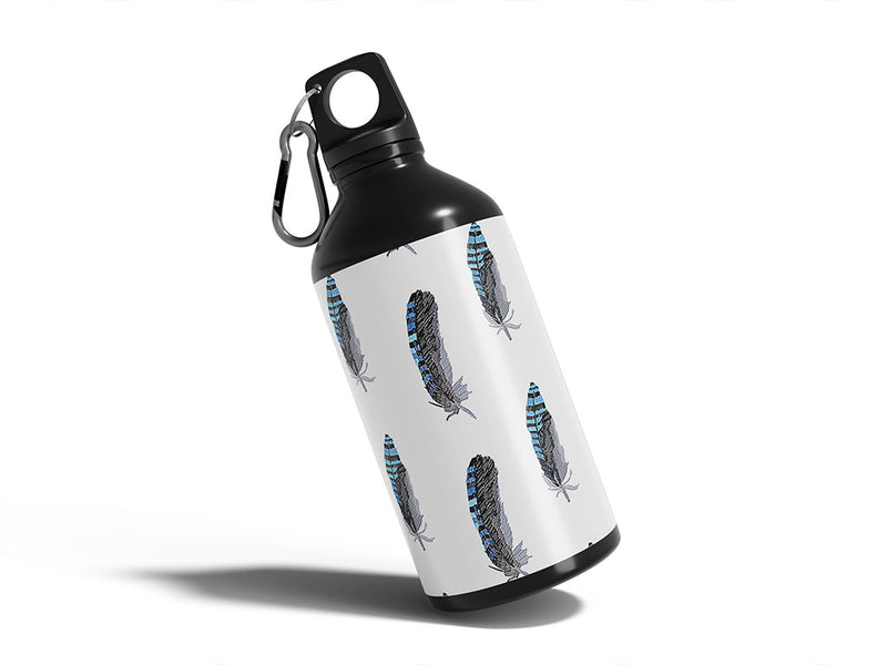 quill materials bird Water Bottle DIY Stickers