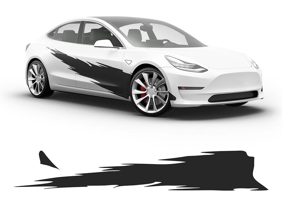 3M Black R Tear Body Graphic~Full Side Auto Decal Kit~0