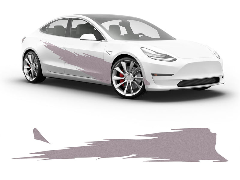 3M Silver R Tear Body Graphic~Full Side Auto Decal Kit~0