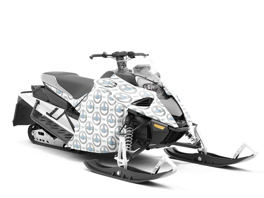 Race Finish Gaming Custom Wrapped Snowmobile