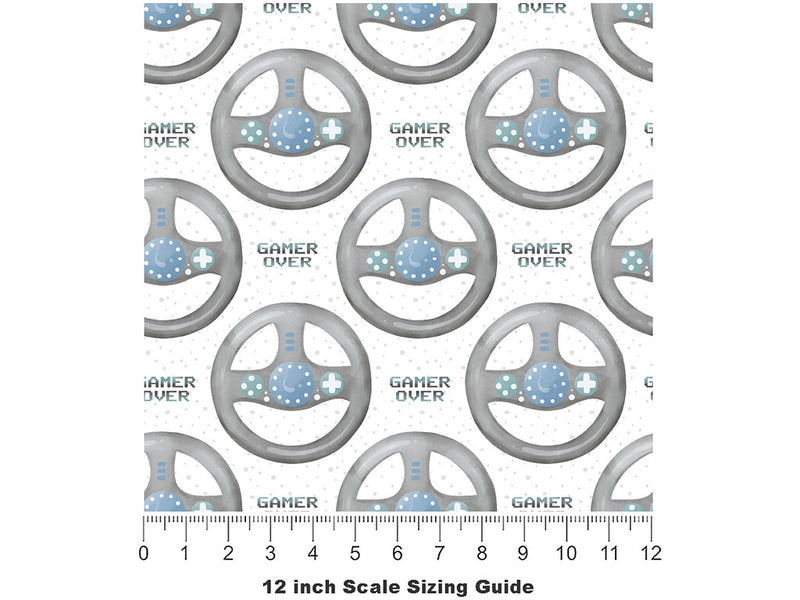 Race Finish Gaming Vinyl Film Pattern Size 12 inch Scale~Rwraps Race Finish Gaming Sizing Chart~2