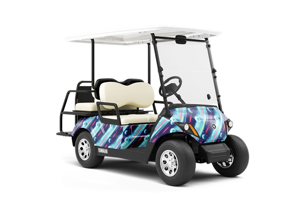 Racing Neurons Science Fiction Wrapped Golf Cart