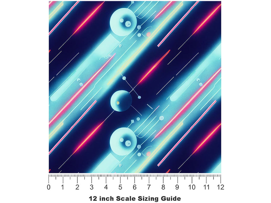 Racing Neurons Science Fiction Vinyl Film Pattern Size 12 inch Scale~Rwraps Racing Neurons Science Fiction Sizing Chart~2