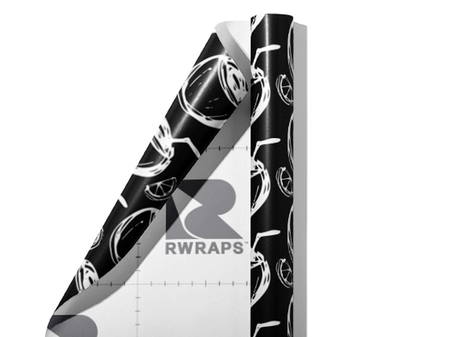 Rain Caught Alcohol Wrap Film Sheets~Rwraps Series 914 Rain Caught Alcohol Scrolled Sheet~3