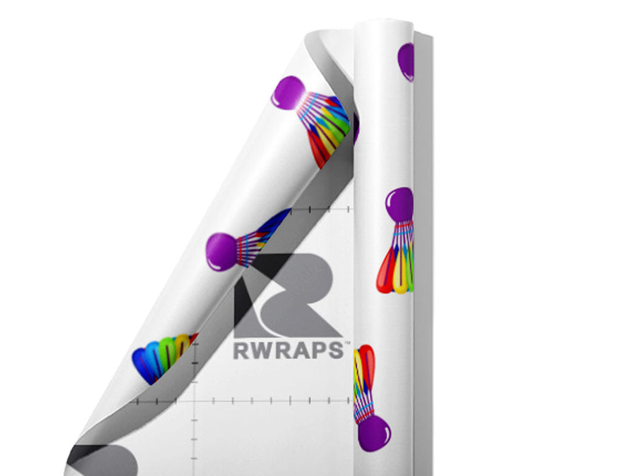 Rainbow Birdies Sport Wrap Film Sheets~Rwraps Series 914 Rainbow Birdies Sport Scrolled Sheet~3