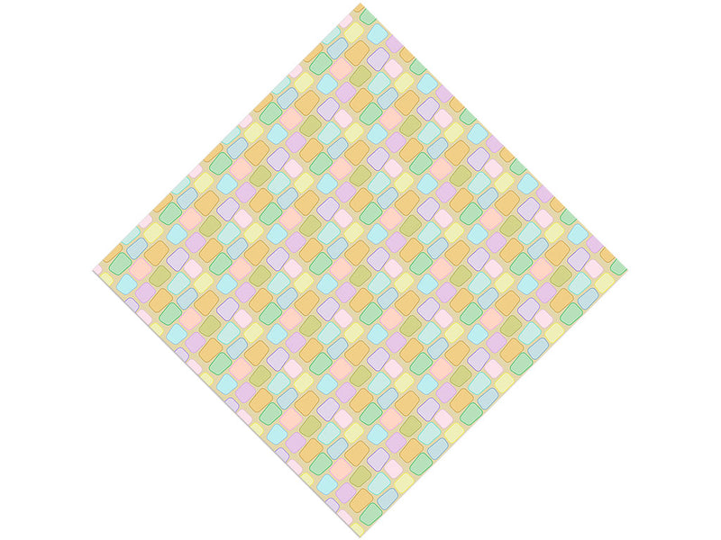 Rainbow Blocks Tile Vinyl Wrap Pattern