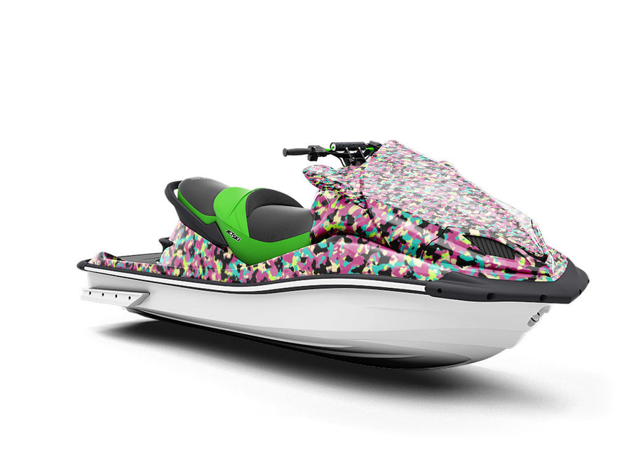 Rainbow Buckshot Camouflage Jet Ski Vinyl Customized Wrap