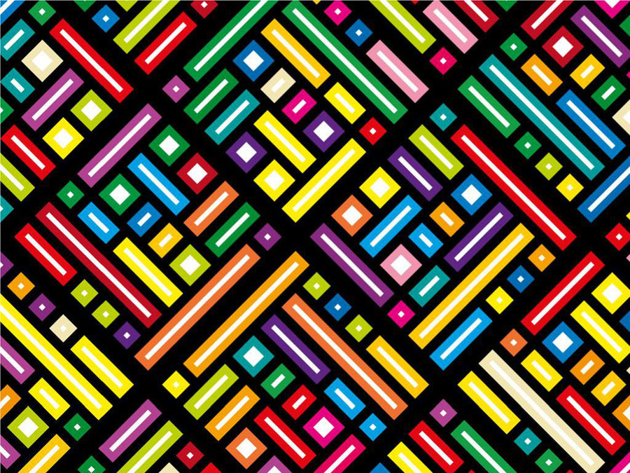 Rainbow Explosion Tile Vinyl Wrap Pattern~Rwraps Series 914 Digitally Printed Vinyl Wrap~0
