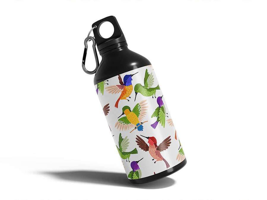 rainbow family bird Water Bottle DIY Stickers